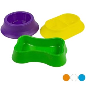 REG PET #668040P BOWL 3-SHAPES 6-COLORS