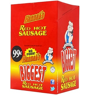 HANNAH'S #268 RED HOT PICKLED SAUSAG $.99