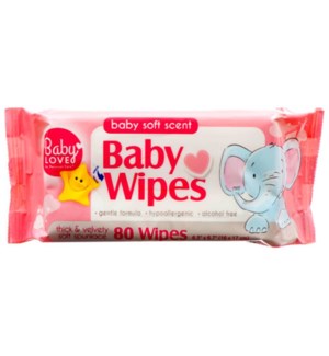 PC BABY WIPES #10486 SOFT SCENT PINK