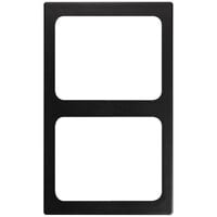 Vollrath 8244118 Miramar? 2 Compartment Solid Black Resin Adapter Plate for Vollrath 40005 Pans
