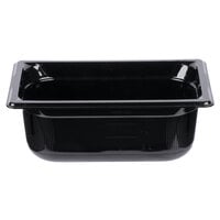 Vollrath 8044420 Super Pan? 1/4 Size Black Polycarbonate Food Pan - 4" Deep