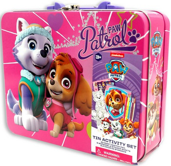 Paw Patrol Coloring and Activity PINK Tin Box (3 per case)