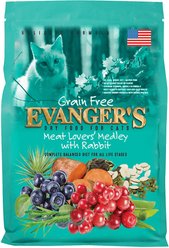 Grain-Free Meat Lover's Medley with Rabbit Dry Cat Food, 4.4-lb bag