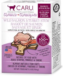 Classic Wild Salmon & Turkey Stew Grain-Free Wet Cat Food, 5.5-oz, case of 12