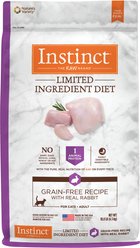 Limited Ingredient Diet Real Rabbit Recipe Grain-Free Dry Cat Food, 10-lb bag