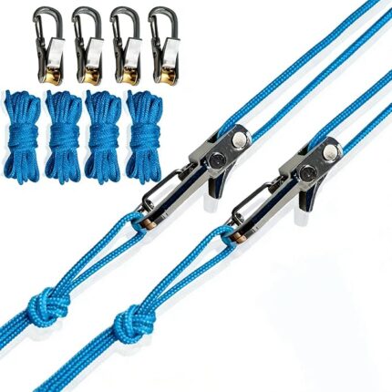 Rope Tightening Tool & Tensioner: Retractable Rope with Alloy Buckle for Outdoor Enthusiasts