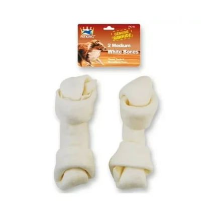 PK19 RAWHIDE BONES, WHITE